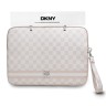 DKNY для ноутбуков 13"/14" чехол Sleeve Checkered Printed stripes with Zipper Pink