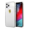 Чехол Ferrari On-Track Printed logo Hard для iPhone 12 Pro Max, прозрачный