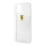 Чехол Ferrari On-Track Printed logo Hard для iPhone 12 Pro Max, прозрачный