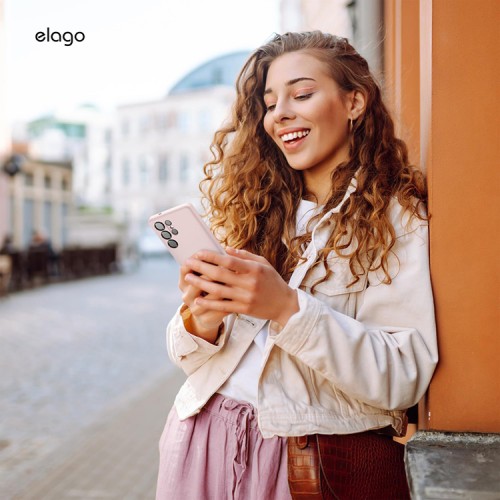 Elago для Galaxy S25 Ultra чехол Soft silicone (Liquid) Lovely Pink (Magnetic)