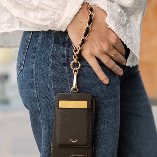 Uniq ремешок на шею/руку COEHL Caryne 3-in-1 Lanyard and Handstrap  + ID Card Ebony