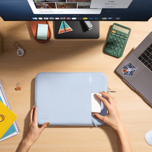 Tomtoc Laptop чехол Defender-A13 Laptop Sleeve 13.5-14" (Win) Mist Blue