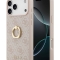 Guess для iPhone 17 Pro Max чехол PU 4G + Ring Hard Pink