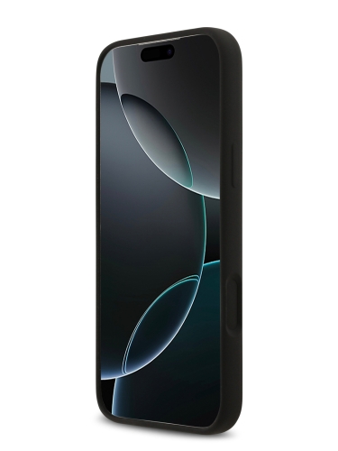 Karl Lagerfeld для iPhone 17 Pro чехол Liquid Silicone Hearts Hard Black (MagSafe)