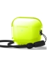 Elago для AirPods Pro 3 чехол Clear Strap case Neon Yellow