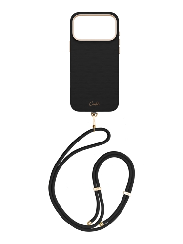 Uniq для iPhone 17 Pro Max чехол COEHL Strap series Mirelle Ebony (MagSafe)