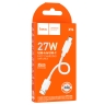 HOCO кабель X96 Hyper PD27W charging data cable USB-A to Type-C (25 см) White