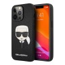 Чехол Lagerfeld PU Saffiano Karl's Head Hard для iPhone 13 Pro, черный