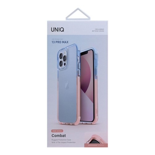 Uniq Combat Duo для 13 Pro Max, голубой/розовый IP6.7HYB(2021)-CDBLUPNK