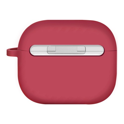 Чехол Uniq NEXO Liquid silicone +carabin +Sports ear hooks для AirPods 3 (2021), коралловый красный