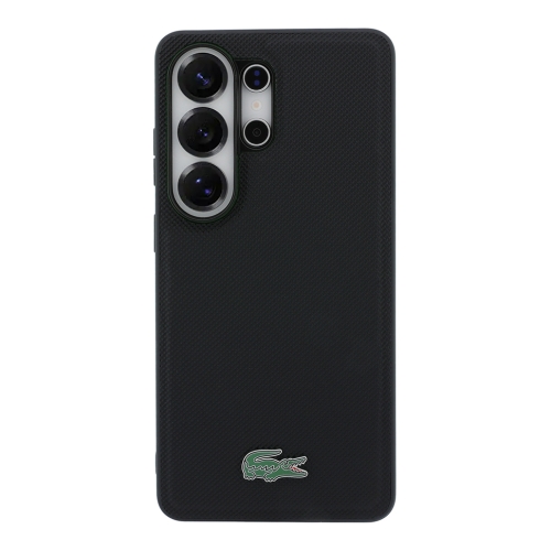 Lacoste для Galaxy S26 Ultra чехол PVC Lacquer Metal logo Hard Black (MagSafe)