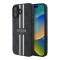 Guess для iPhone 16 чехол PU 4G Stripes Hard Black (MagSafe)