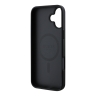 Guess для iPhone 16 чехол PU 4G Stripes Hard Black (MagSafe)