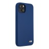 Чехол BMW M-Collection Liquid Silicone для iPhone 13, синий (Magsafe)