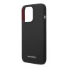 Чехол Lagerfeld Liquid silicone Plaque logo Hard для iPhone 14 Pro, черный (MagSafe)
