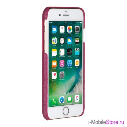 Кожаный чехол Moodz Floater Hard для iPhone 7/8/SE, Ciclamino