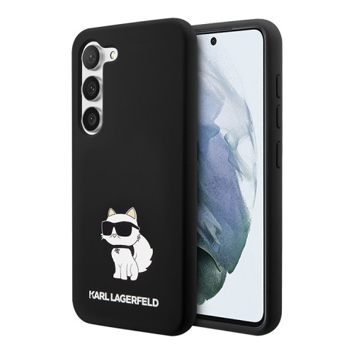 Чехол Karl Lagerfeld Liquid silicone NFT Choupette для Galaxy S23 Plus, черный