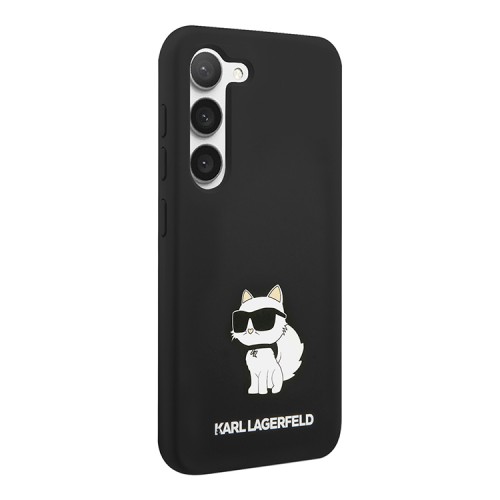 Чехол Karl Lagerfeld Liquid silicone NFT Choupette для Galaxy S23 Plus, черный
