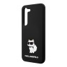 Чехол Karl Lagerfeld Liquid silicone NFT Choupette для Galaxy S23 Plus, черный