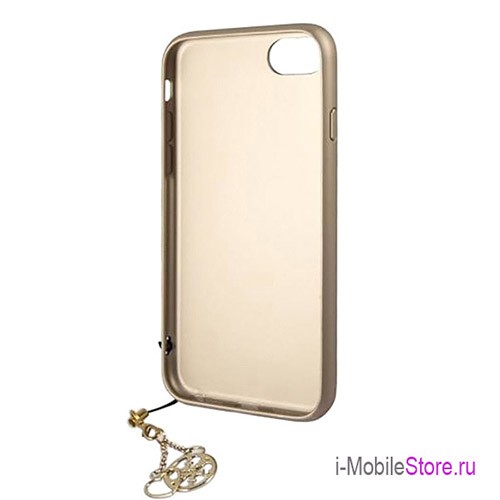 Чехол Guess 4G Charms Hard для iPhone 7/8/SE 2020, коричневый