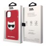 Чехол Lagerfeld Liquid silicone Choupette Hard для iPhone 14 Plus, красный (Magsafe)