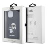 Чехол Lagerfeld Crossbody cardslot PU Saffiano NFT Karl&Choupette Hard для iPhone 13 Pro Max, черный