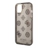 Чехол Guess Peony glitter Electroplated camera Hard для iPhone 14, черный