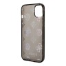 Чехол Guess Peony glitter Electroplated camera Hard для iPhone 14, черный