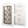 Чехол Guess Peony glitter Electroplated camera Hard для iPhone 14, черный
