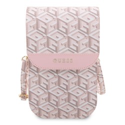 Сумка Guess Wallet Bag G CUBE для смартфонов, розовая