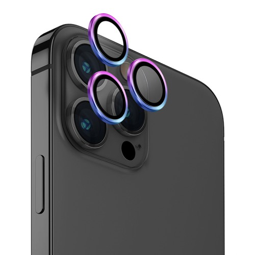 Uniq стекло для iPhone 15 Pro Max OPTIX Camera Lens protector Aluminium Iridescent