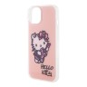 Hello Kitty для iPhone 15 чехол PC/TPU Graffiti Guitar Hard Pink