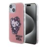 Hello Kitty для iPhone 15 чехол PC/TPU Graffiti Guitar Hard Pink