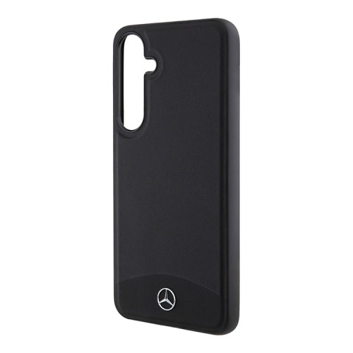 Mercedes для Galaxy S24+ чехол Leather Textured and Smooth Hard Black (MagSafe)