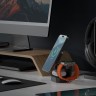 EnergEA Беспроводное СЗУ MagCube 3-in-1 Magnetic Foldable wireless 15W Qi2.0 + TWS + MFW AW Gunmetal