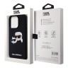 Karl Lagerfeld для iPhone 15 Pro Max чехол Liquid Silicone NFT Karl & Choupette Head Hard Black (MagSafe)