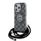 Karl Lagerfeld для iPhone 15 Pro чехол Crossbody PC/TPU NFT Karl & Choup Head Hard Black (MagSafe) + Cord