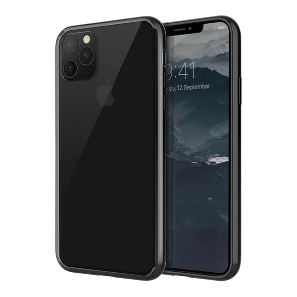 Чехол Uniq Lifepro Xtreme прозрачный для iPhone 11 Pro Max, черная окантовка