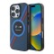 BMW для iPhone 16 Pro Max чехол Motorsport PC/TPU Circle&Tricolor, синий (MagSafe)