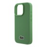 Lacoste для iPhone 16 Pro чехол PC/TPU&PVC iconic Woven logo Green (MagSafe)