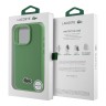 Lacoste для iPhone 16 Pro чехол PC/TPU&PVC iconic Woven logo Green (MagSafe)