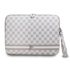 DKNY для ноутбуков 16" чехол Sleeve PU Checkered Printed stripes with Zipper Beige