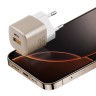 Energea СЗУ AmpCharge GaN35, USB-C PD35 + USB-A QC30 total 35W Gold