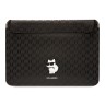 Karl Lagerfeld для ноутбуков 16" чехол Saffiano Sleeve Monogram NFT Choupette Black