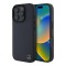 Mercedes для iPhone 16 Pro Max чехол Leather Textured Wood Imitation Hard Navy (MagSafe)