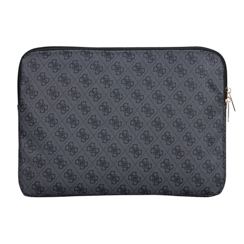 Guess для ноутбуков 13"/14" чехол Sleeve 4G with Zipper pocket Triangle metal logo Black