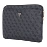 Guess для ноутбуков 13"/14" чехол Sleeve 4G with Zipper pocket Triangle metal logo Black
