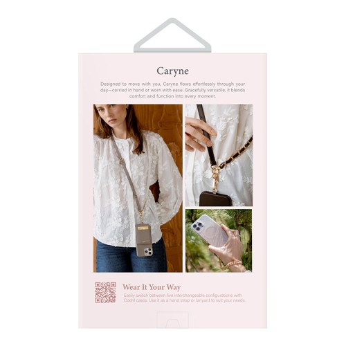 Uniq ремешок на шею/руку COEHL Caryne 3-in-1 Lanyard and Handstrap + ID Card Pebble