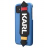 Lagerfeld PU Leather Strap Karl Logo Hard для 11, с ремешком, Blue KLHCN61HDAWBL