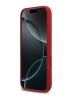 Guess для iPhone 17 чехол Liquid silicone Gold metal logo Hard Magenta (MagSafe)